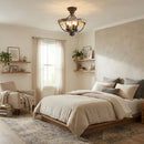 4-Light Industrial Ceiling Light by Parrot Uncle
