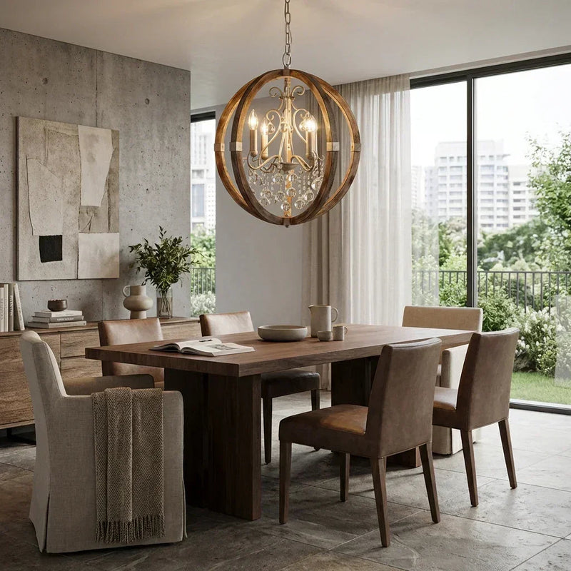 Retha Brown 4-Light Caged Island Pendant Lights, photo 2 of 9