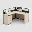 Remy · L-Shaped Cubicle Workstation