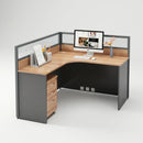 Keaton · L-Shaped Cubicle Workstation by Arc Grove