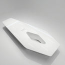 Vertix · White Conference Room Table, Tapered Hexagon