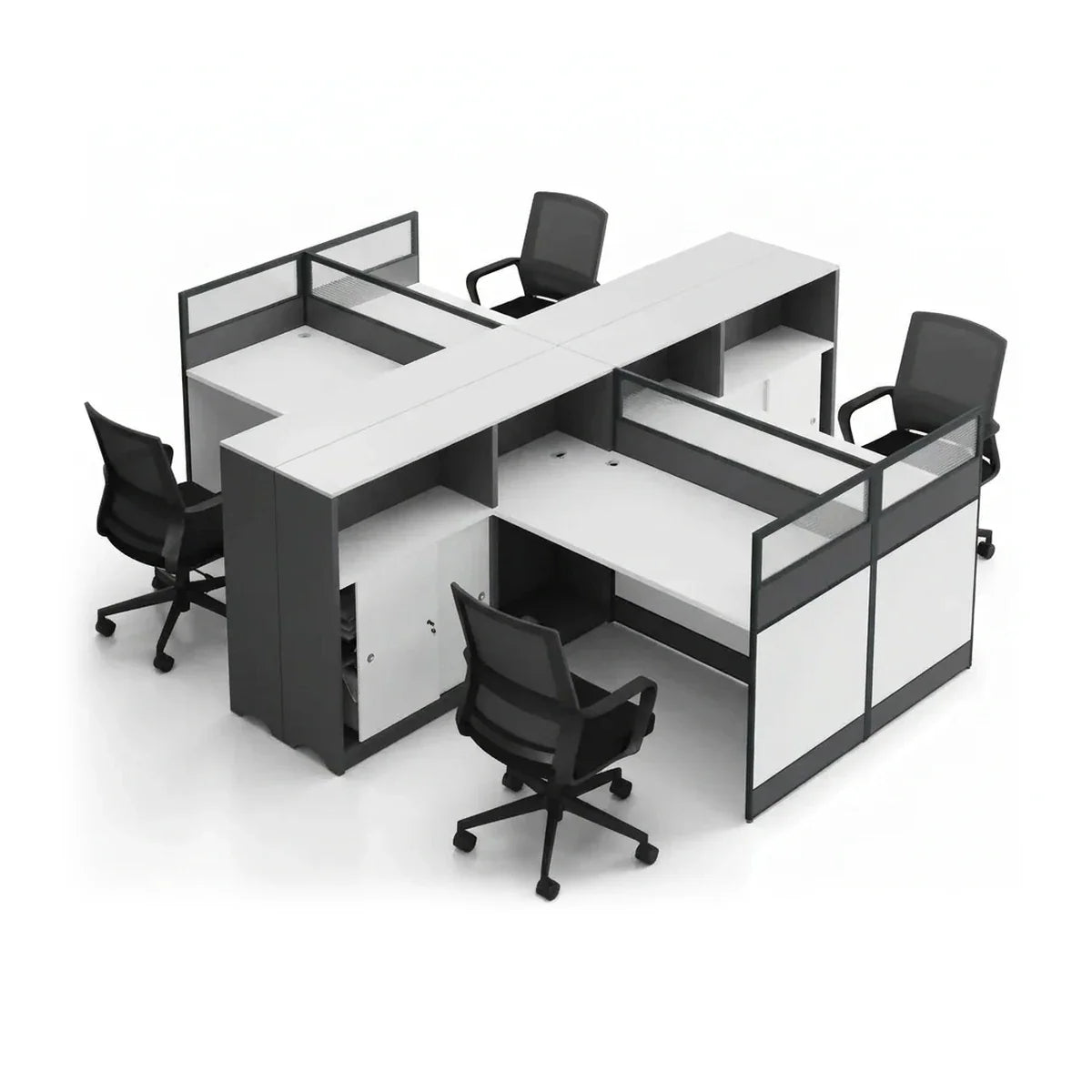 Noelle · L-Shaped Cubicle Office Workstation