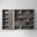 Kaithos · Office Shelves w/ Lighting & Storage by Arc Grove