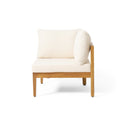 Brooklyn 3-Pieces Patio Conversation Set, Teak+Beige