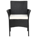 2 Pieces Patio Wicker Chairs with Cozy Seat Cushions by LJGDeals