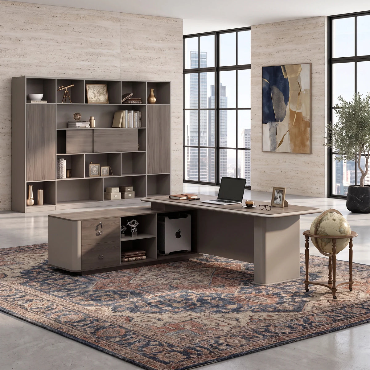 Teller · Modern L-Shaped Executive Desk, photo 3 of 13