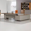 Caster · Modern L-Shaped Executive Desk