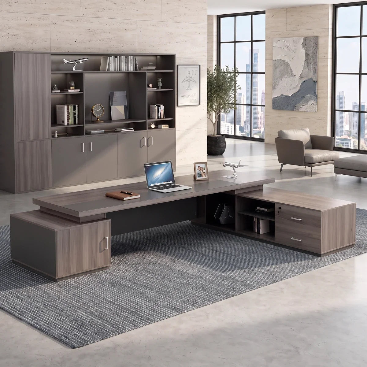 Eyer · Modern L-Shaped Executive Desk, photo 3 of 17