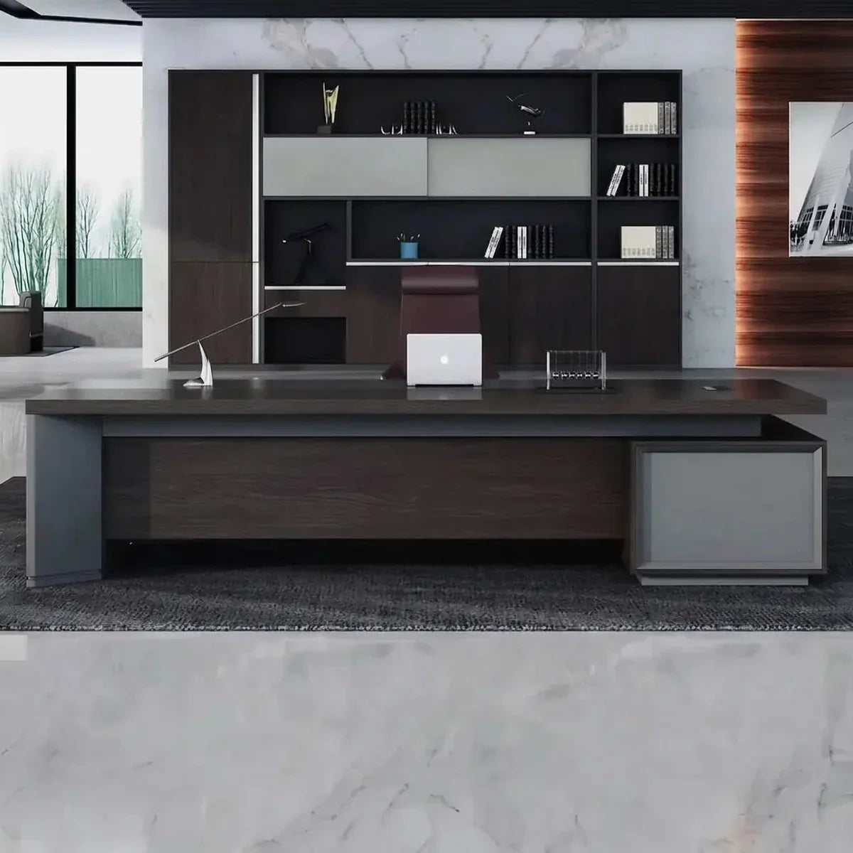 Taplin · Modern L-Shaped Executive Desk, photo 2 of 9