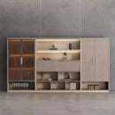 Posh · Modern Office Shelves w/ Lighting & Storage