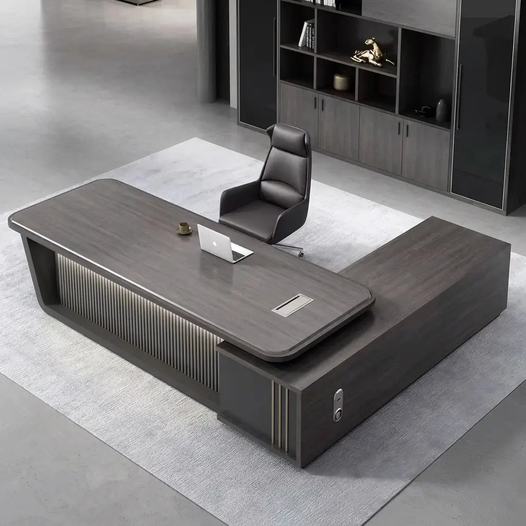 Sterling · Modern Executive L-Shaped Desk, photo 5 of 15