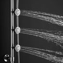44 Inch Chrome Brass Rainfall Shower Panel Wall Mount with Hand Show by LJGDeals