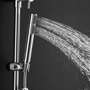 44 Inch Chrome Brass Rainfall Shower Panel Wall Mount with Hand Show by DirectDeals
