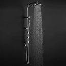 44 Inch Chrome Brass Rainfall Shower Panel Wall Mount with Hand Show by LJGDeals