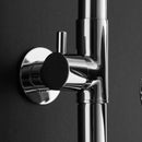 Chrome Brass Rainfall Shower Panel Wall Mounted Combo Set System by LJGDeals