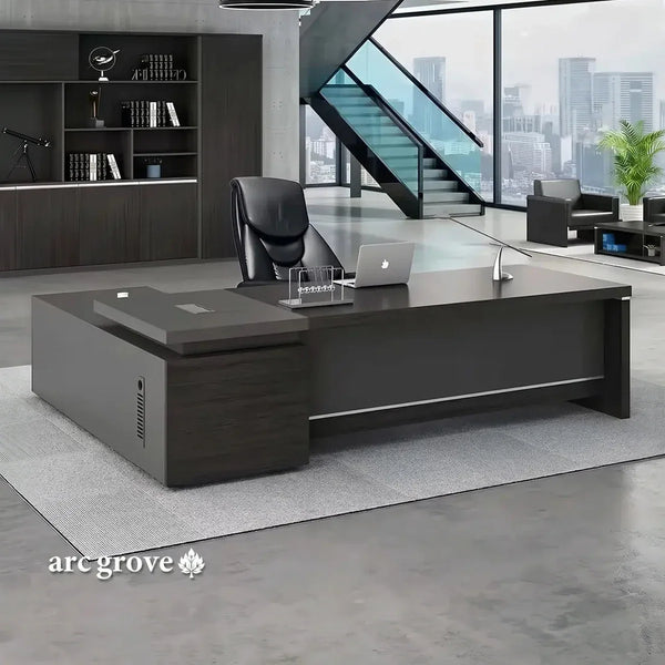 Hershey · Modern L-Shaped Executive Desk, photo 2 of 27