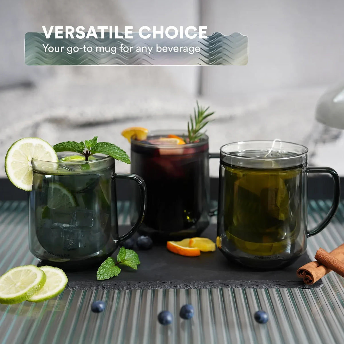 Double Wall Mug - 500ml/17oz (Set of 2), photo 9 of 14