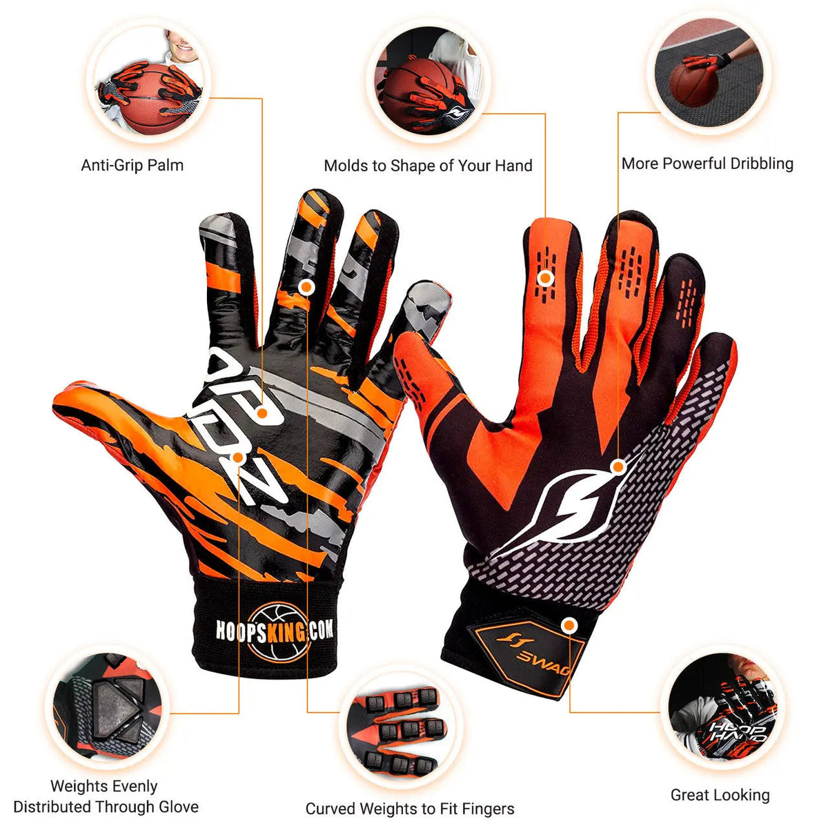 Hoop Handz Weighted Basketball Gloves | Heavy | Increase Hand Speed, photo 10 of 26