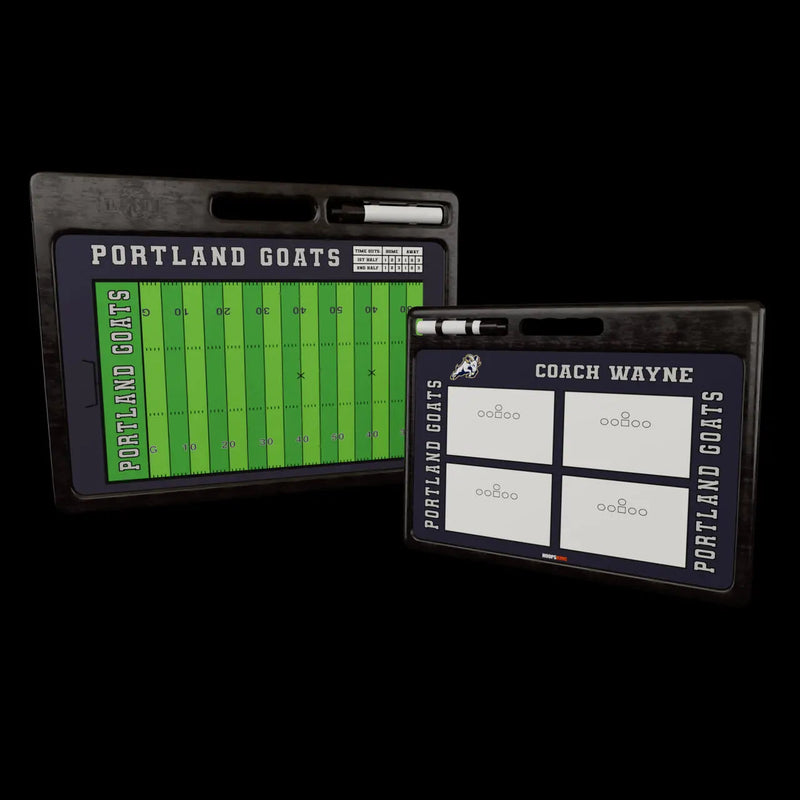 Custom Pro Football Whiteboard -w Handle | 2 Sided