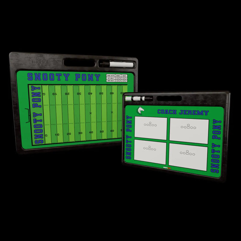 Custom Pro Football Whiteboard -w Handle | 2 Sided