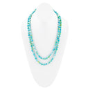 Immeasurable Ocean jade Blue Knotted Necklace