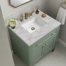 James Martin Chicago 30" Single Bathroom Vanity, Smokey Celadon