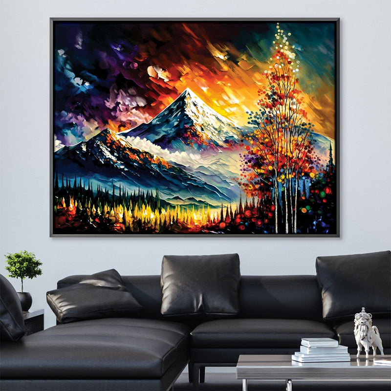 Impressionist Mountains Canvas