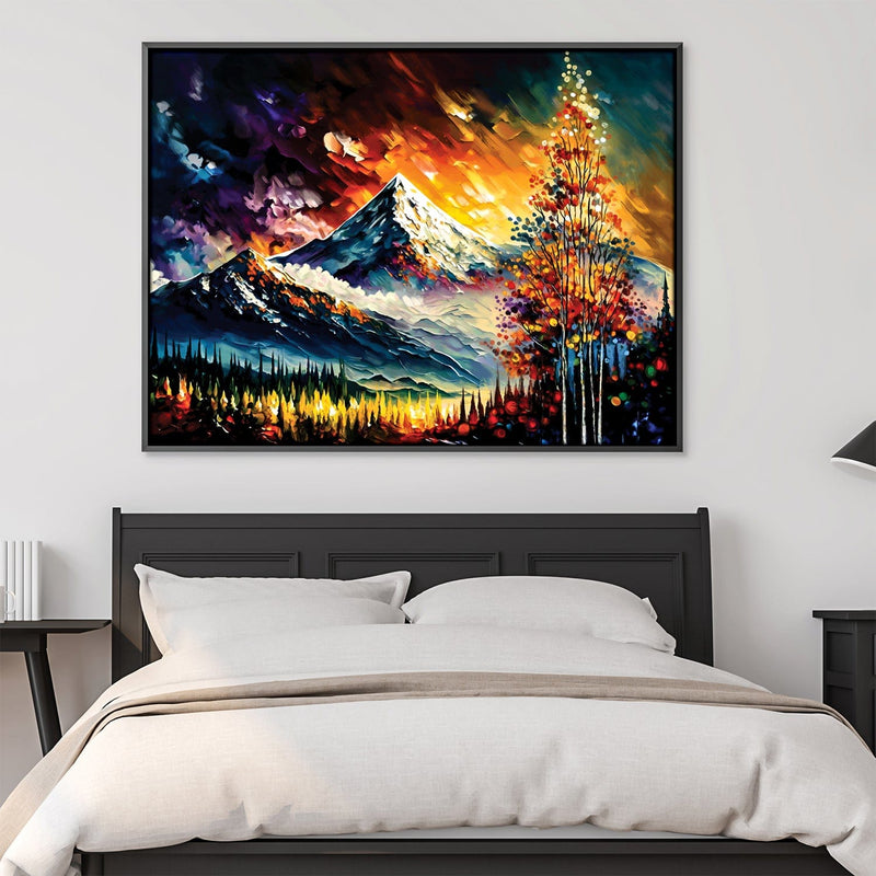 Impressionist Mountains Canvas