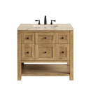 James Martin Breckenridge 36" Single Bathroom Vanity, Light Natural Oak