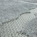 Outdoor Rug Marrakesh Moroccan Diamond Pattern - Light-Grey