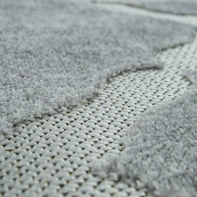 Outdoor Rug Marrakesh Moroccan Diamond Pattern - Light-Grey