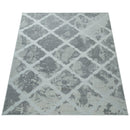 Outdoor Rug Marrakesh Moroccan Diamond Pattern - Light-Grey