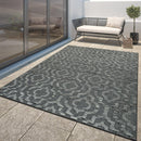In- & Outdoor Rug Marrakesh Moroccan Ornaments - Dark Grey