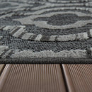 In- & Outdoor Rug Marrakesh Moroccan Ornaments - Dark Grey