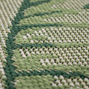 In- & Outdoor Rug Ostende for Patio Jungle Design - Green Beige