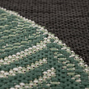 In- & Outdoor Rug Ostende Jungle Leaves - Black Green
