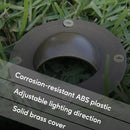 In-Ground Well Modern Lighting Fixtures with Brass Cover (Half Moon)