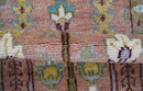 In stock 3x9 Tree of life Pink And Olive Hand Knotted Wool Rug