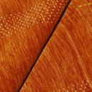 Orange Contemporary Hand-Loomed Wool Area Rug With Center Pattern Design by The Rug Decor