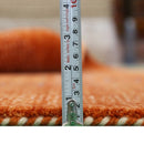 Orange Contemporary Hand-Loomed Wool Area Rug With Center Pattern Design by The Rug Decor