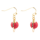 In The Loop Red Magnesite Earrings