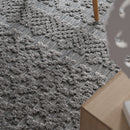 In- & Outdoor Rug Marrakesh High/Low Effect Trellis in Anthracite