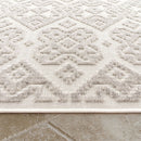 In- & Outdoor Rug Marrakesh High/Low Effect Trellis in Cream