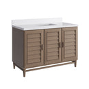 James Martin Portland 48" Single Bathroom Vanity, Whitewashed Walnut