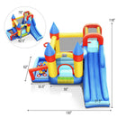 Inflatable Bounce House with Basketball Rim and 780W Blower by LJGDeals
