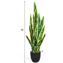 35.5 Inch Indoor-Outdoor Decoration Fake Artificial Snake Plant by LJGDeals