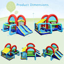 Inflatable Jumping Castle Bounce House with Dual Slides and 480W Blower by LJGDeals