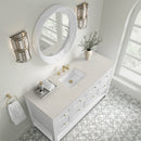James Martin Breckenridge 60" Single Bathroom Vanity, Bright White