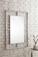 James Martin Boston 30" Mirror, Brushed Nickel