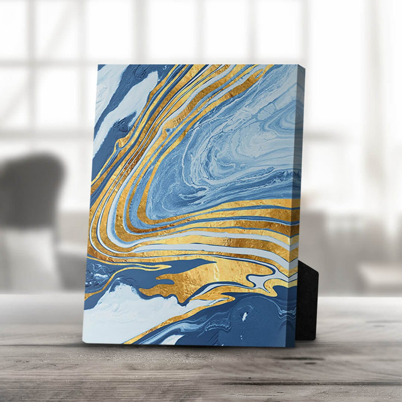 Indigo Flow B Desktop Canvas